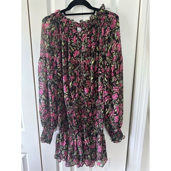 Misa Los Angeles Celina Mini Dress in Black Floral - Picture 5 of 11